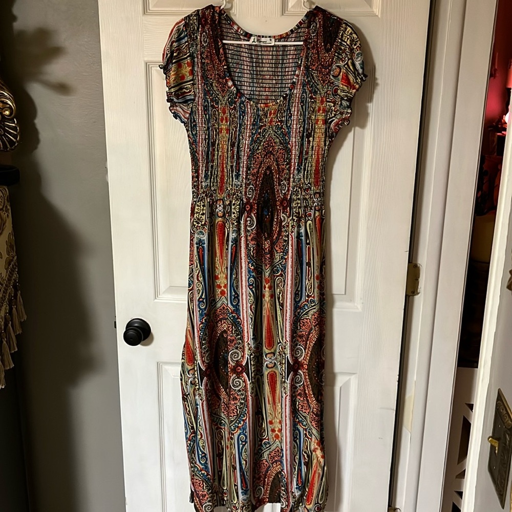 Smocked Lapogee Dress Size Medium Knee‎ Length